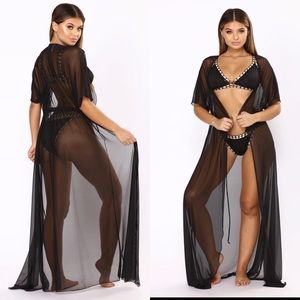 Fashion Nova Covered Up Cover Up - Black XL